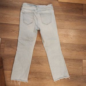 Light wash straight jean